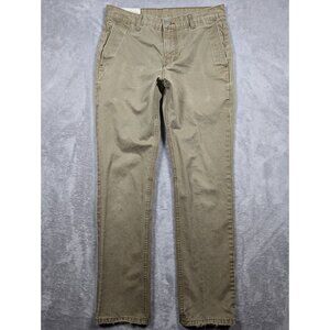 Levis Chino Pants Mens 32x32 Khaki Slim Straight Casual Work Chore Streetwear